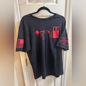 Grunt Style Black and Red Short Sleeve Tee